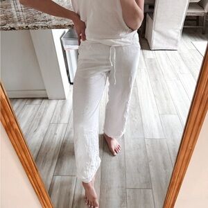 Hollister Adjustable-Rise Wide Leg White Pants Size XS
